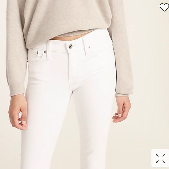 J. Crew 8" toothpick jean in white - Picture 3 of 7